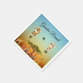 ジェンダーがアフリカの紙のナプキンを明らかにする スタンダードカクテルナプキン (角)