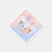 ジェンダーがクマのピンク色を明らかにするのを待つことができる スタンダードカクテルナプキン (角)