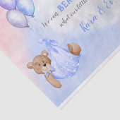 ジェンダーがクマのピンク色を明らかにするのを待つことができる 薄葉紙 (詳細)