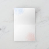 ジェンダーがクマの赤ちゃんシャワーを明らかにするのを待つことができる サンキューカード (内部)