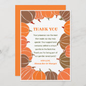 ジェンダーがサンキューカードカボチャ秋を明かす サンキューカード (正面/裏面)