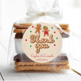 ジェンダーがスティッカーを明らかにする – Gingerbread ラウンドシール