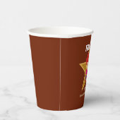 ジェンダーがスーパーヒーローを明らかにする可愛いブルーピンク赤 紙コップ (右)