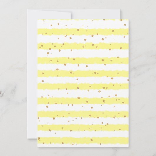 ジェンダーがテディベアの風船を明らかにする 招待状 (裏面)