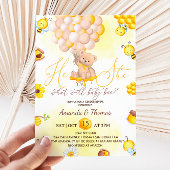 ジェンダーがテディベアの風船を明らかにする 招待状