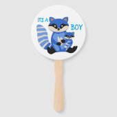 ジェンダーがハンドファンかわいいアライグマを明かす ハンドファン (裏面)