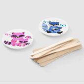 ジェンダーがハンドファンかわいいアライグマを明かす ハンドファン (組立なし)