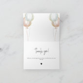 ジェンダーがバルーンベビーシャワーを明らかにする サンキューカード (内部)