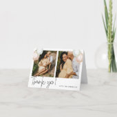 ジェンダーがバルーンベビーシャワーを明らかにする サンキューカード (正面)