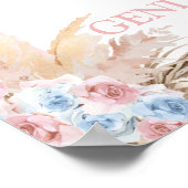 ジェンダーがパンパスグラスの歓迎サインを明らかにする ポスター (角)