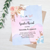 ジェンダーがパンパスグラスピンクブルーの予算を明らかにする チラシ