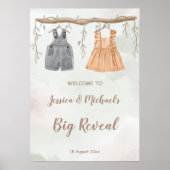 ジェンダーがパーティーの赤ちゃんシャワー歓迎の兆候を明らかにする ポスター (正面)