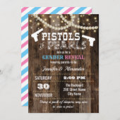 ジェンダーがピストンまたは真珠を明らかにする招待状 招待状 (正面/裏面)