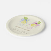 ジェンダーがピンクのブルーボウレモンを明らかにする ペーパープレート (アングル)