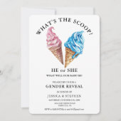 ジェンダーがピンクブルーを明らかにするスクープとは 招待状 (正面)