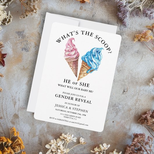 ジェンダーがピンクブルーを明らかにするスクープとは 招待状