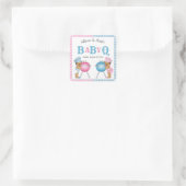 ジェンダーがピンクブルージンガムBabyQ BBQ スクエアシール (バッグ)