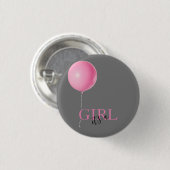 ジェンダーが女の子を明かすボタン 缶バッジ (正面&裏面)