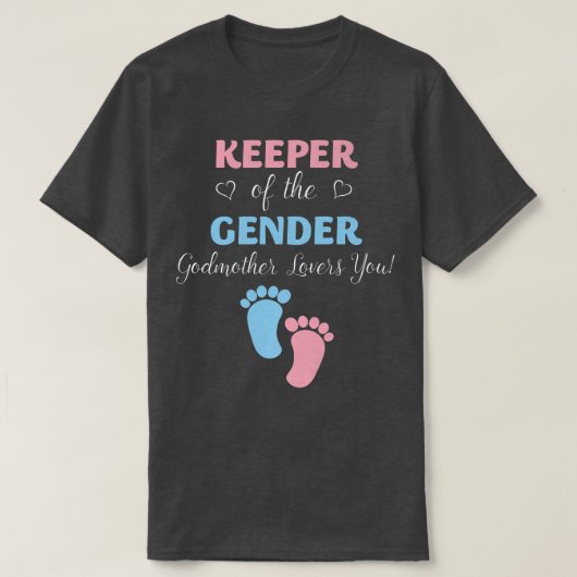 ジェンダーが女性の愛する女性の守護者を明らかにする Tシャツ (デザイン正面)