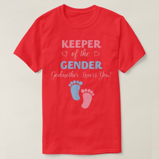 ジェンダーが女性の愛する女性の守護者を明らかにする Tシャツ (デザイン正面)