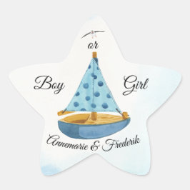 ジェンダーが帆船を暴露 星シール