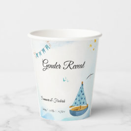 ジェンダーが帆船を暴露 紙コップ