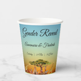 ジェンダーが帆船を暴露 紙コップ