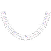 ジェンダーが彼または彼女ピンクの青い赤ちゃんシャワーを明らかにする バンティングフラッグ (全)