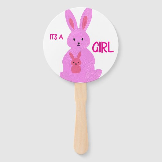 ジェンダーが手のファンかわいいパンを明かす ハンドファン (正面)