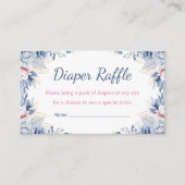 ジェンダーが水の色を明かすフローラおむつ落とし エンクロージャーカード (正面)