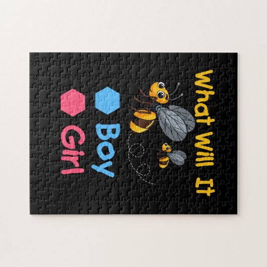 ジェンダーが男の子や女の子の家族を明らかにする ジグソーパズル (横)