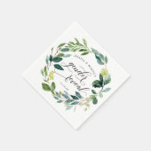 ジェンダーが緑の赤ちゃんシャワーカクテルナプキンを明らかにする スタンダードカクテルナプキン (角)