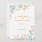 ジェンダーが赤ちゃんのシャワーを明らかにする 招待状 (正面)