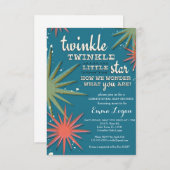 ジェンダーが赤ちゃんのシャワーを明らかにする 招待状 (正面/裏面)