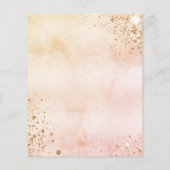 ジェンダーが赤ちゃんシャワーのテディ予算招待状を明らかにする チラシ (裏面)