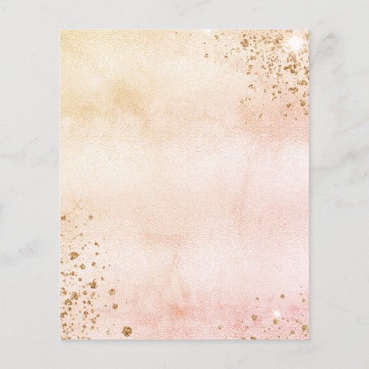 ジェンダーが赤ちゃんシャワーのテディ予算招待状を明らかにする チラシ (裏面)