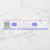 ジェンダーが赤ちゃんシャワーの女の子または男の子の赤ちゃんシャワーを明らかにする ペットボトルラベル (シングルラベル)