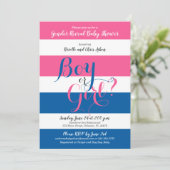 ジェンダーが赤ちゃんシャワーの招待を明らかにする 招待状 (スタンド正面)