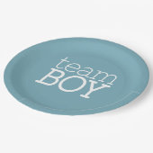 ジェンダーが赤ちゃんシャワーを明らかにする – Team Blue Boy ペーパープレート (アングル)