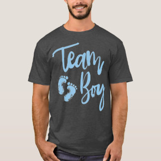 ジェンダーが赤ちゃんシャワーを明らかにする – Team Boy Tシャツ