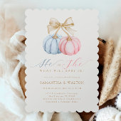 ジェンダーが赤ちゃんシャワー招待状を明かす 招待状