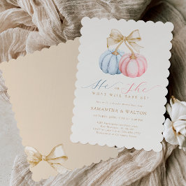 ジェンダーが赤ちゃんシャワー招待状を明かす 招待状