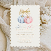 ジェンダーが赤ちゃんシャワー招待状を明かす 招待状