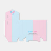 ジェンダーが赤ちゃんシャワー象のお気に入りボックスを表示 フェイバーボックス (折り畳みなし)