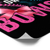 ジェンダーが野球または弓ピンクBlUe引用文 ポスター (角)