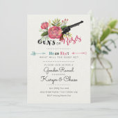 ジェンダーが銃またはバラを明らかにする招待状 招待状 (スタンド正面)