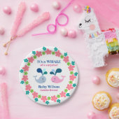 ジェンダーが驚きのピンク・ブルー・クジラを明らかにする ペーパープレート (パーティー)