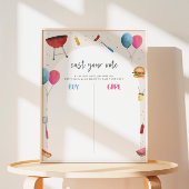 ジェンダーがBabyQ投票ボードのポスターのサインを明らかにする ポスター