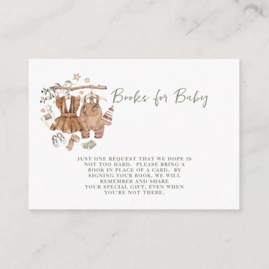 ジェンダーがBoho Clotheslineの本を明らかにするベビー エンクロージャーカード (正面)