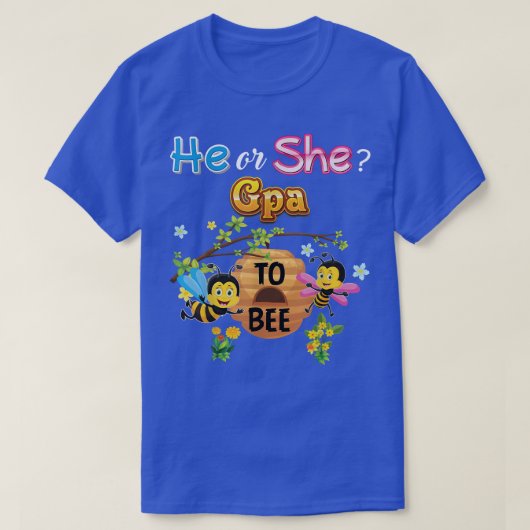ジェンダーになるための彼または彼女Gpaは、ベビーの父を明かす Tシャツ (デザイン正面)